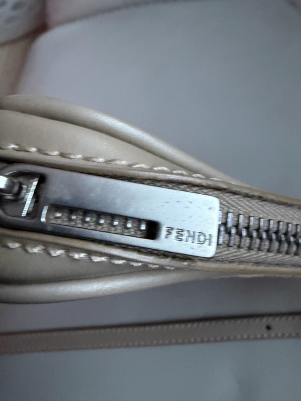 Fendi Monogram Crossbody mini Bag in Light Beige and Ivory - Picture 5 of 14
